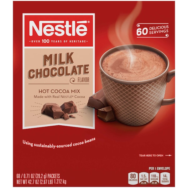 Nestle Milk Chocolate Hot Cocoa Mix .71 oz. Per Packet, PK360 PK360 00050000267910U - main